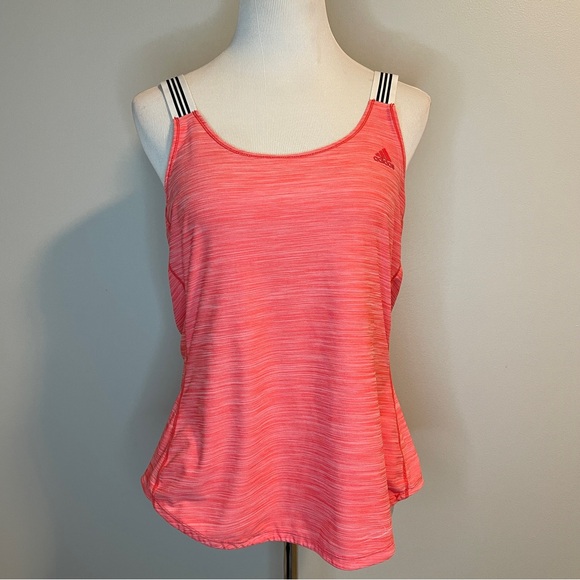 Adidas Women's Real Coral Crossback Tank Top Size L - Picture 1 of 3